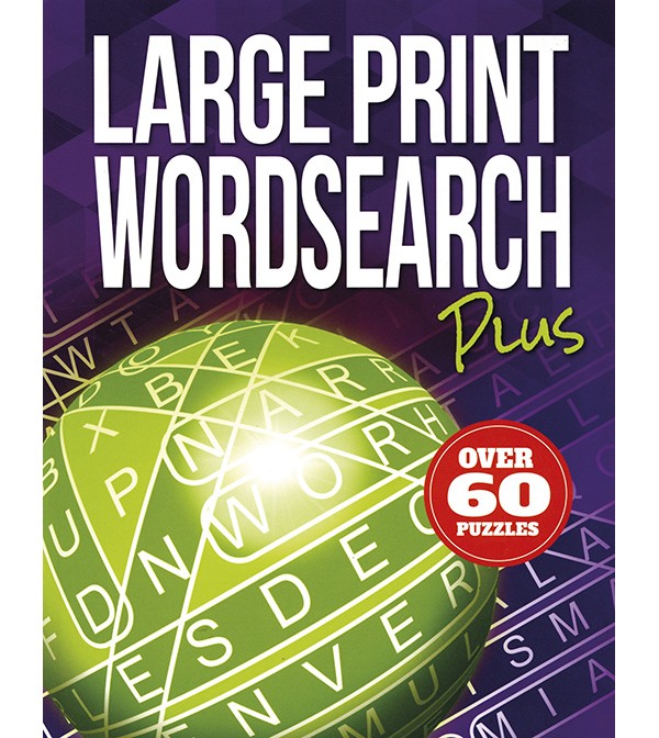 Large Print Wordsearch Plus