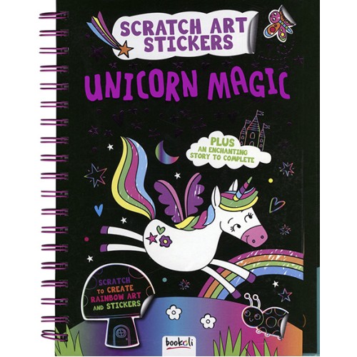 Scratch Art Stickers Unicorn Magic