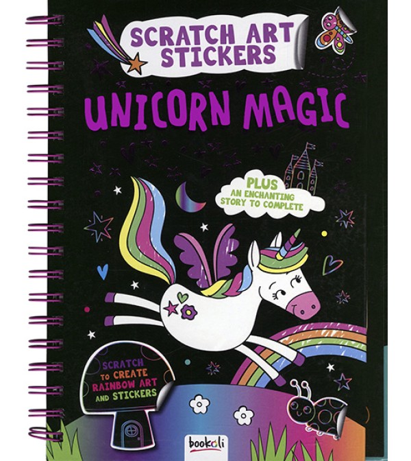 Scratch Art Stickers Unicorn Magic
