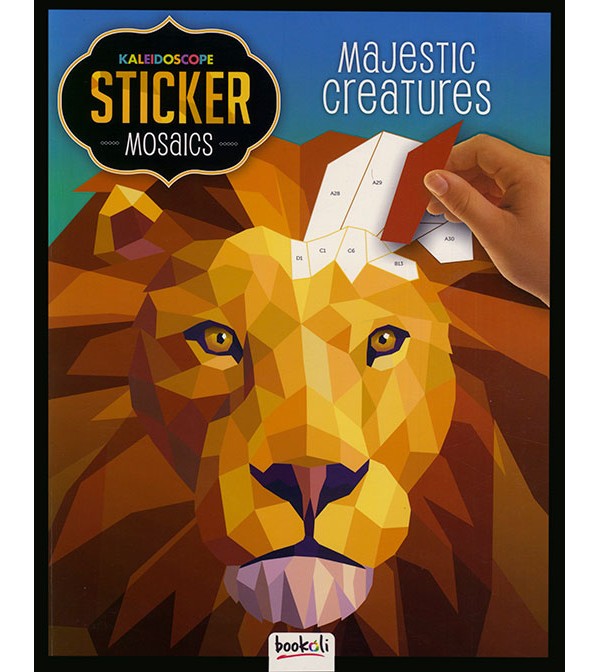 Kaleidoscope Sticker Mosaics: Majestic Creatures
