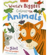 World`s Biggest Colour-in Animals (2 Giant Posters)