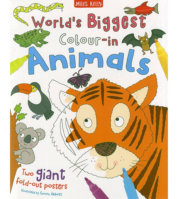 World`s Biggest Colour-in Animals (2 Giant Posters)