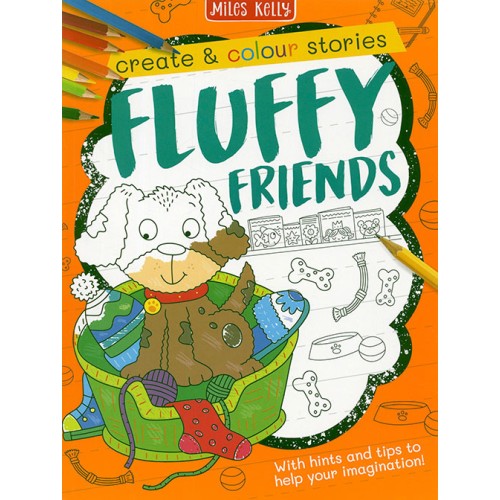 Create & Colour Stories Fluffy Friends