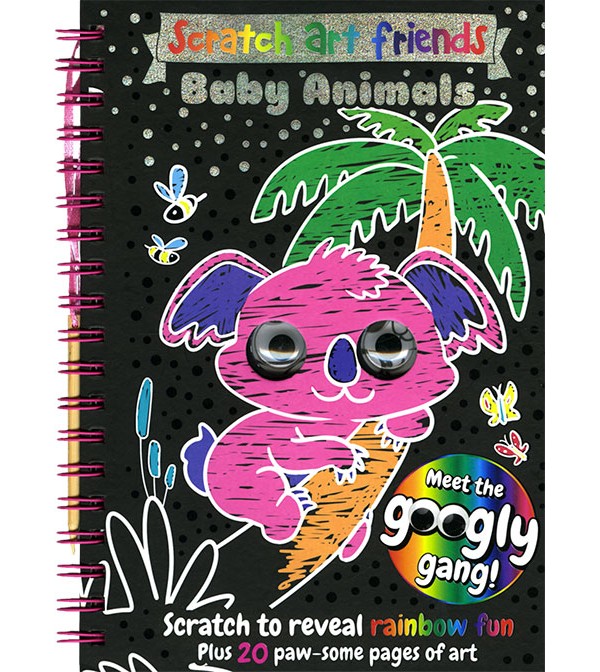 Scratch Art Friends Baby Animals