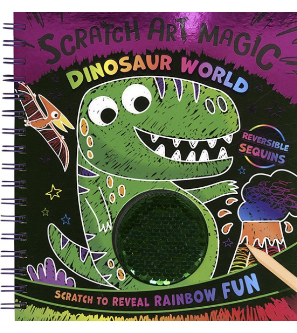 Scratch Art Magic Dinosaur World