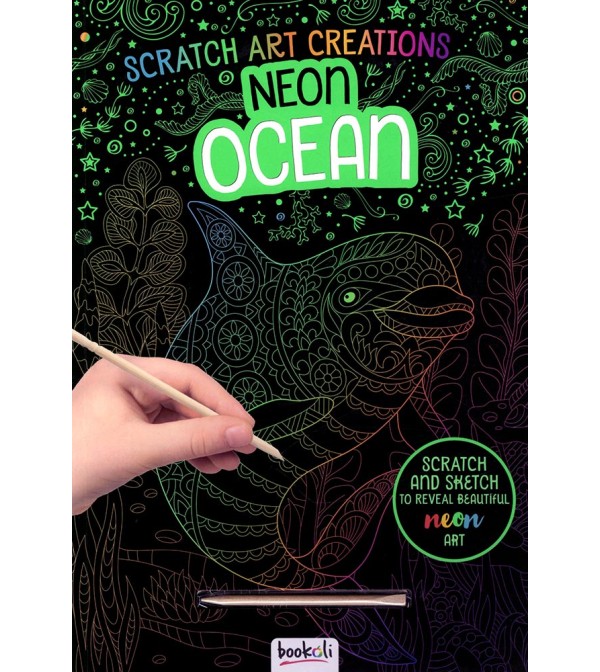 Scratch Art Creations Neon Ocean