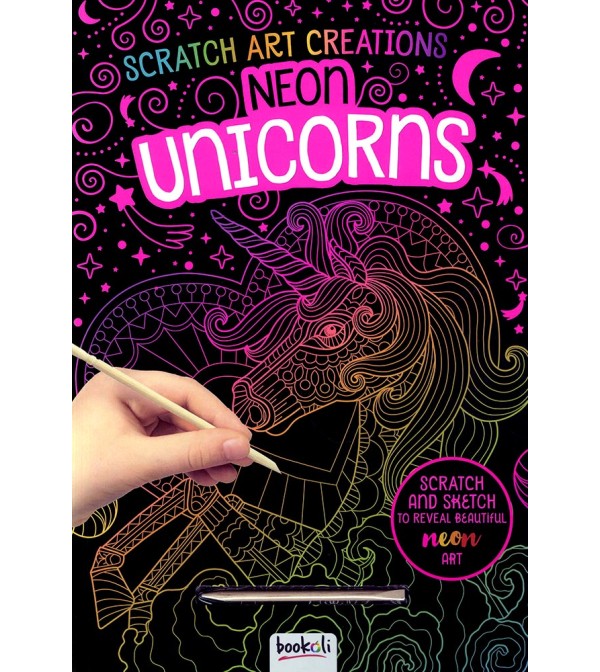 Scratch Art Creations Neon Unicorns