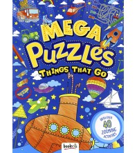 Mega Puzzles Things That Go (Blue)