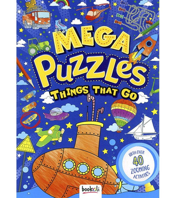 Mega Puzzles Things That Go (Blue)