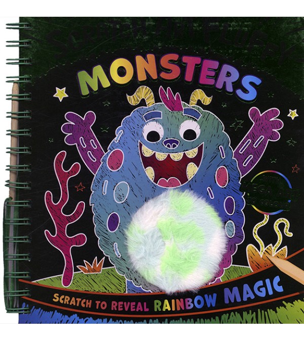 Scratch Art Fluffy Monsters