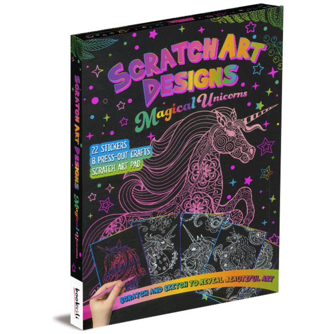 Scratch Art Designs: Magical Unicorns