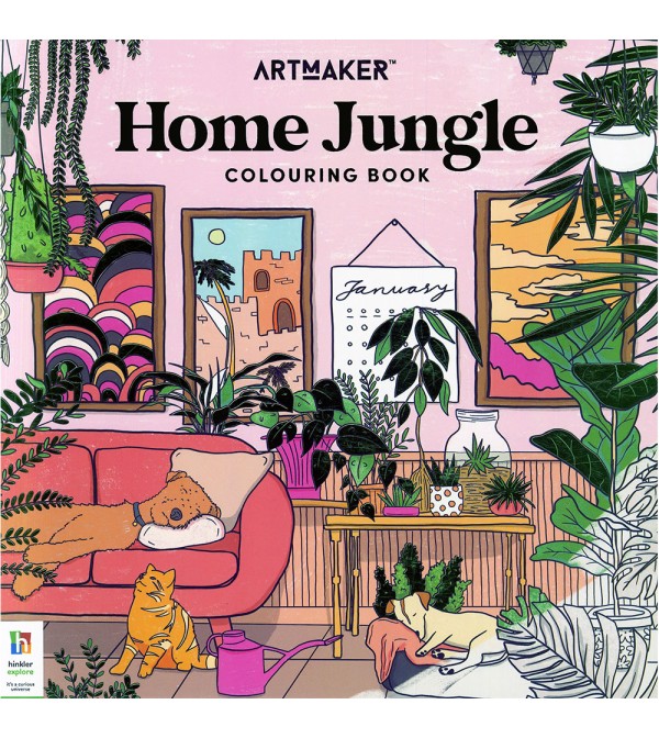 Art Maker Home Jungle Colouring Book