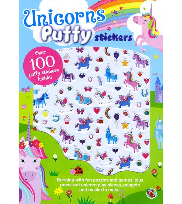 Unicorns Puffy Stickers