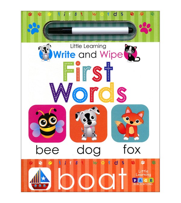 Little Learning Write and Wipe First Words