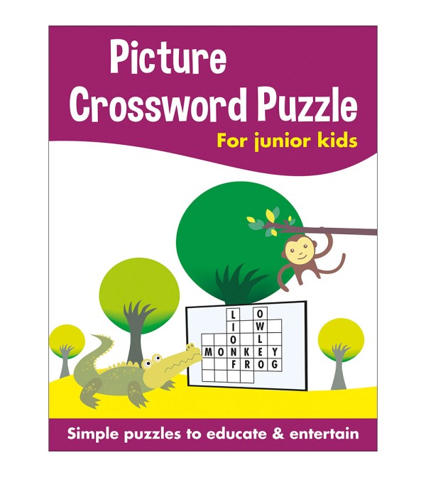 Picture Crossword Puzzles for Junior Kids {Purple}