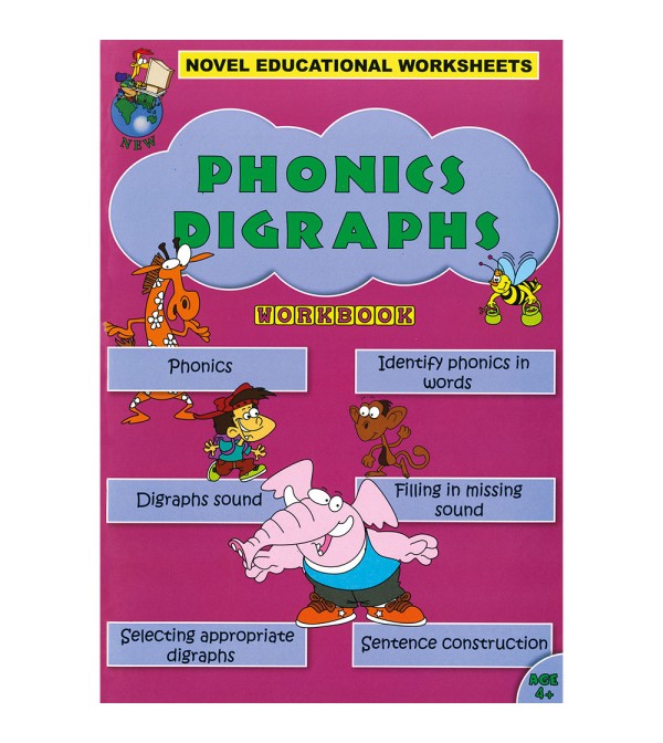 Novel Educational Phonics Digraphs Workbook