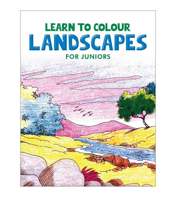 Learn to Colour Landscape for Juniors {Blue}
