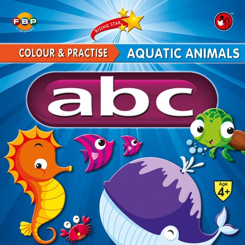 Colour & Practise Aquatic Animals a b c