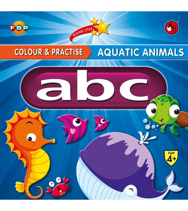 Colour & Practise Aquatic Animals abc