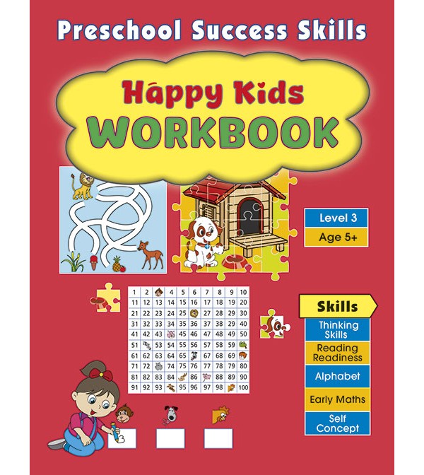 Preschool Success Skills Happy Kids Workbook (Level 3)
