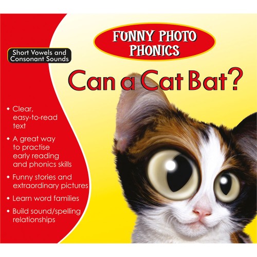 Funny Photo Phonics Can a Cat Bat?