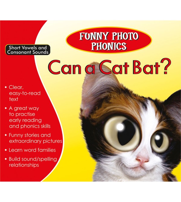 Funny Photo Phonics Can a Cat Bat?