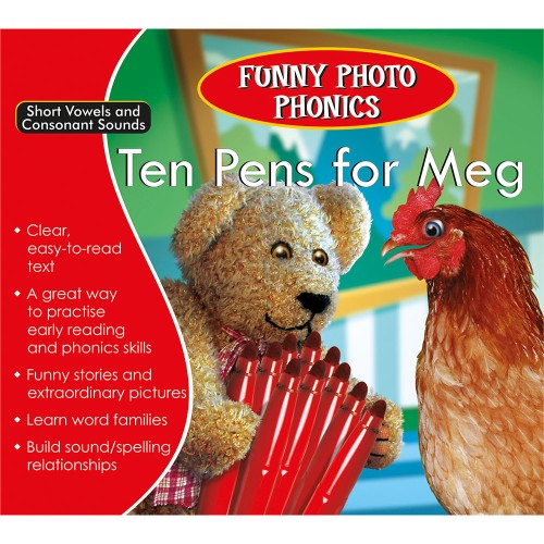 Funny Photo Phonics Ten Pens for Meg