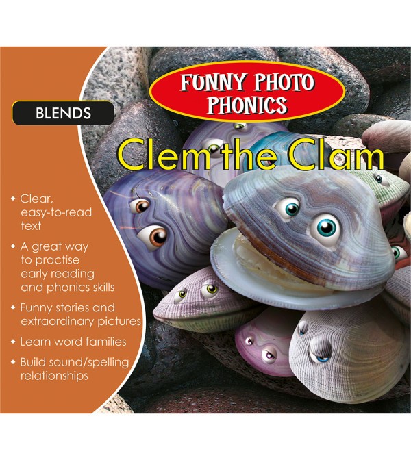 Funny Photo Phonics Clem the Clam