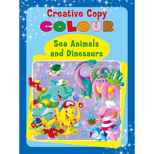 Creative Copy Colour Sea Animals and Dinosaurs