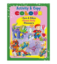 Activity & Copy Colour Cars & Bikes, Human Body, Dinosaurs