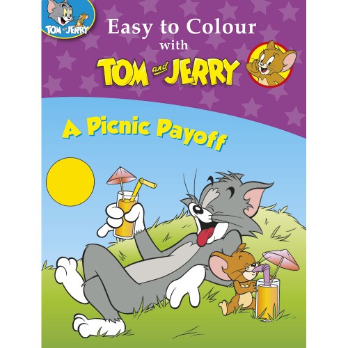 Easy to Colour with Tom and Jerry a Picnic Payoff