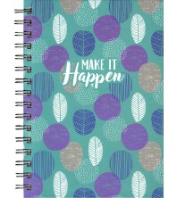 Wiro Notebook Modern Leaf Make it Happen